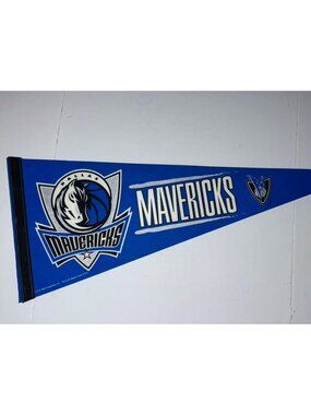 Dallas Mavericks NBA Pennant 12x30 Basketball NBA Decor Flag Felt Banner Mancave